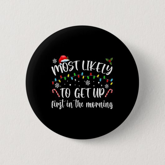 Am ehesten morgens aufstehen button (Vorderseite)