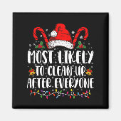 Am ehesten nach Weihnachten aufräumen Magnet (Vorne)