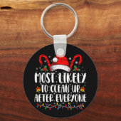 Am ehesten nach Weihnachten aufräumen Schlüsselanhänger (Vorderseite)