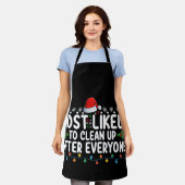 Am ehesten nach Weihnachten aufräumen Schürze (Getragen)