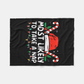 Am ehesten nimmt man ein Nickerchen, das auf die W Fleecedecke (Vorderseite (Horizontal))