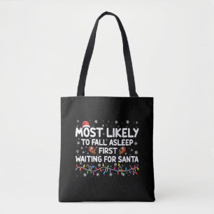 Am ehesten schläft zuerst lustige Weihnachten Fami Tasche