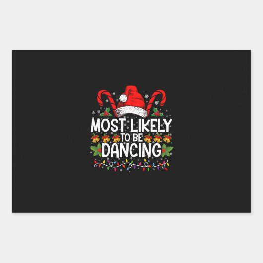 Am ehesten tanzt Matchfamilie Geschenkpapier Set (Vorderseite)