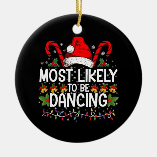 Am ehesten tanzt Matchfamilie Keramik Ornament (Vorne)