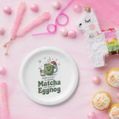 Am ehesten trinken Matcha statt Eggnog Pappteller (Party)