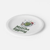 Am ehesten trinken Matcha statt Eggnog Pappteller (Schrägansicht)