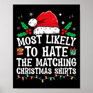 Am ehesten verhasst passende Weihnachts-Spaß-Famil Poster
