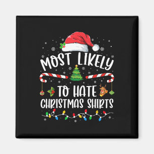 Am ehesten Weihnachtsfamilien, die Weihnachten auf Magnet