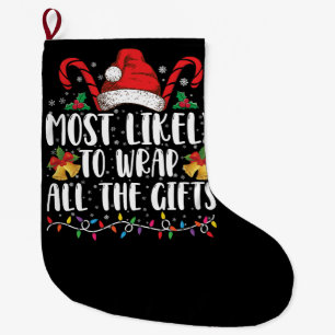 Am ehesten werden alle Geschenke Weihnachten Famil Großer Weihnachtsstrumpf