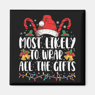 Am ehesten werden alle Geschenke Weihnachten Famil Magnet