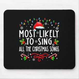Am ehesten werden alle Weihnachtslieder-Familien s Mousepad
