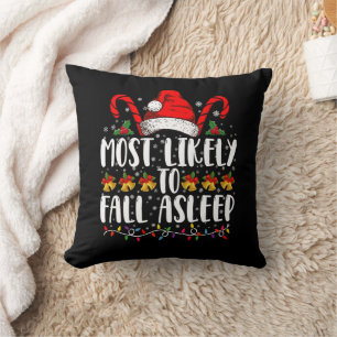 Am ehesten wird das Weihnachtsfest verschlafen Mat Kissen
