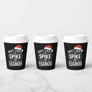 Am ehesten wird der Eierpunsch zum Weihnachtsfest Pappbecher