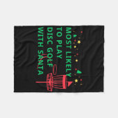 Am ehesten wird Disc Golf mit Santa Funny Chr gesp Fleecedecke (Vorderseite (Horizontal))