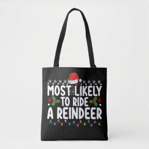 Am ehesten wird ein Rentier-Santa-Weihnachts-Ho ge Tasche