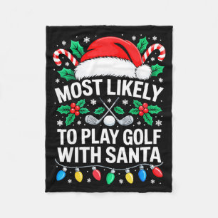 Am ehesten wird Golf mit Santa-Shirt-Familie C ges Fleecedecke
