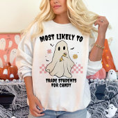 Am ehesten wird Halloween-Geisterlehrer übereinsti Sweatshirt