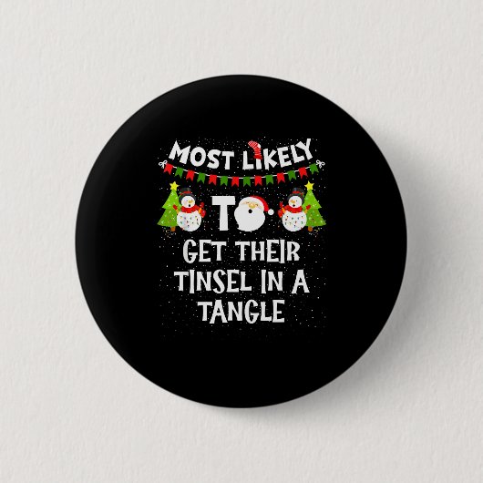 Am ehesten wird ihr Lametta zu einem Wirrwarr Chri Button (Vorderseite)