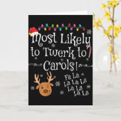 Am ehesten wird man zu Carols Fa La La La Funny C  Karte (Gelbe Blume)
