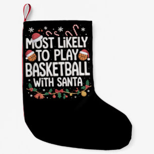 Am ehesten wird mit der Familie Santa Basketball g Kleiner Weihnachtsstrumpf