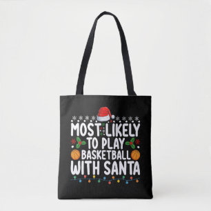 Am ehesten wird mit Santa Christma Basketball gesp Tasche