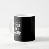Am ehesten wird Santa's Bier getrunken Weihnachtsg Kaffeetasse (Vorderseite Links)