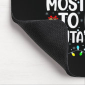 Am ehesten wird Santa's Schlitten Familienweihnach Mousepad (Ecke)