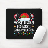 Am ehesten wird Santa's Schlitten Familienweihnach Mousepad (Mit Mouse)