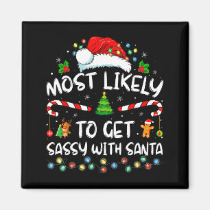 Am ehesten wird Sy mit Santa lustige Familie Chri Magnet