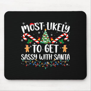 Am ehesten wird Sy mit Santa lustige Familie Chri Mousepad