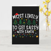 Am ehesten wird Sy mit Santa Matching Christma Karte (Gelbe Blume)