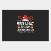 Am ehesten zu Weihnachten kaufen Geschenkpapier Set (Vorderseite)