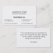 Am einfachsten ohne gotische Schablone Visitenkarte (Vorne/Hinten)