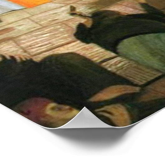 Am Eingang der Mauer in Jerusalem Poster (Ecke)