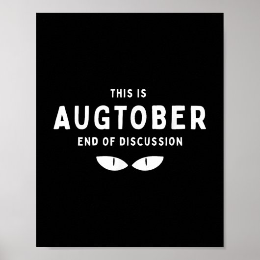 Am Ende der Diskussion steht der sonnige Fall Quot Poster (Vorne)