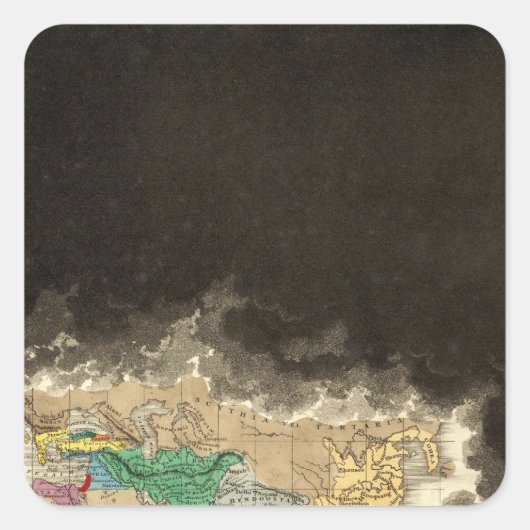 Am Ende des dritten Punikkrieges 146 v. Chr. Quadratischer Aufkleber (Vorderseite)