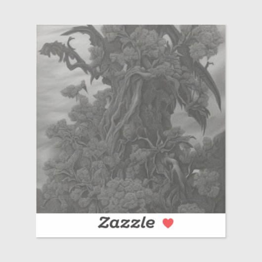 Am Ende des langen und wilden Gartens Aufkleber (Blatt)