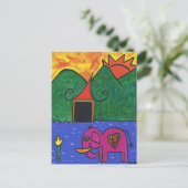 am Ende des Tages Postkarte (Stehend Vorderseite)