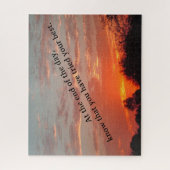 Am Ende des Tages Sonnenuntergang Inspirierend Puzzle (Vertikal)