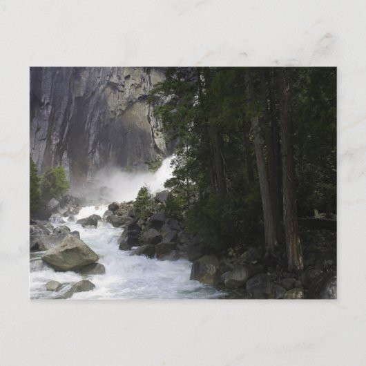Am Ende des Yosemite Falls Postkarte (Vorderseite)