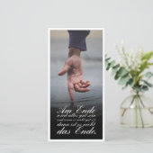 Am Ende Ende wird sich gut sein (Stehend Vorderseite)