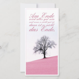 Am Ende Ende wird sich gut sein