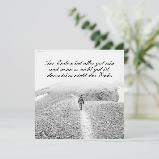 Am Ende Ende wird sich gut sein (Stehend Vorderseite)
