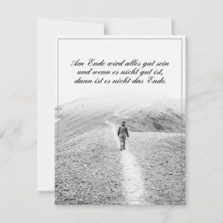 Am Ende Ende wird sich gut sein