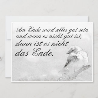Am Ende Ende wird sich gut sein