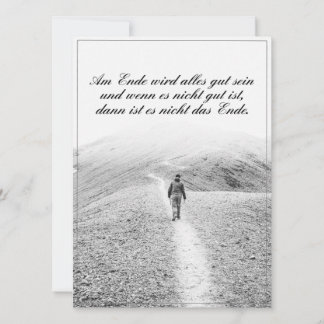 Am Ende Ende wird sich gut sein