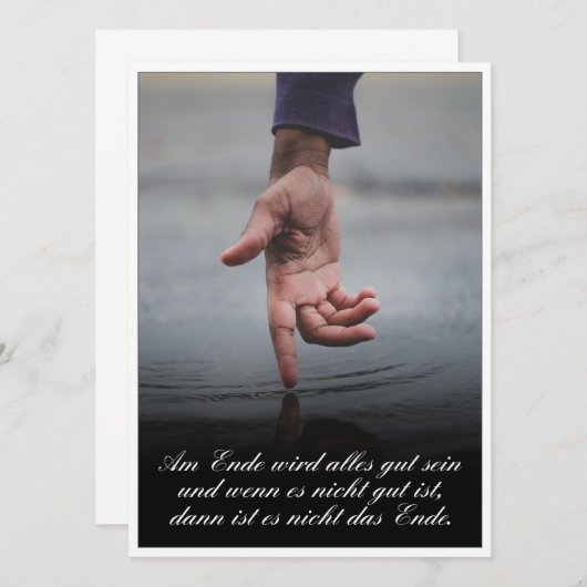 Am Ende Ende wird sich gut sein (Vorne/Hinten)