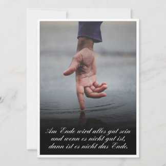 Am Ende Ende wird sich gut sein