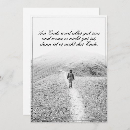 Am Ende Ende wird sich gut sein (Vorne/Hinten)