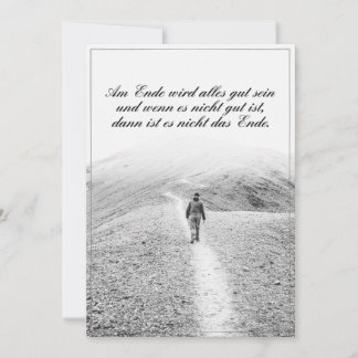 Am Ende Ende wird sich gut sein